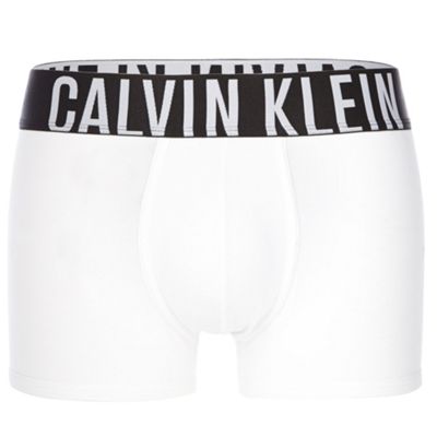 Calvin Klein Underwear INTENSE POWER White cotton stretch trunks